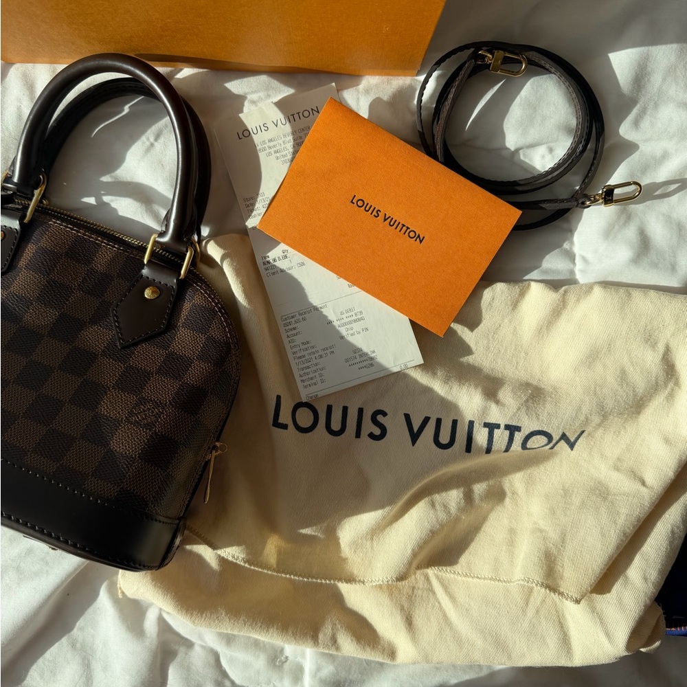 Louis Vuitton Dark Brown Checkered Mini Bag